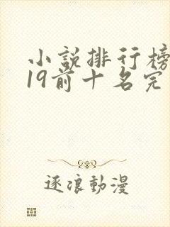 小说排行榜2019前十名完结版言情