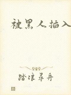 被黑人插入好爽