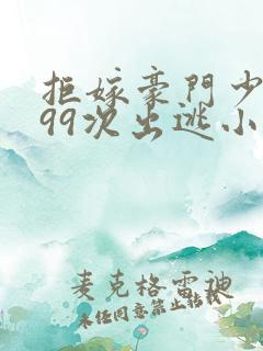 拒嫁豪门少夫人99次出逃小说无删减