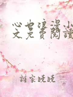 心也浪漫小说全文免费阅读最新章节