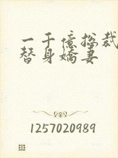 一千亿总裁独宠替身娇妻