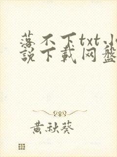 落不下txt小说下载网盘