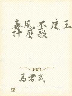 春风不度玉门关什么歌