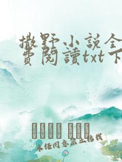 撒野小说全文免费阅读txt下载