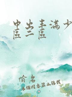 中出丰满少妇一区二区