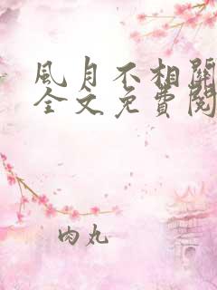 风月不相关小说全文免费阅读免费