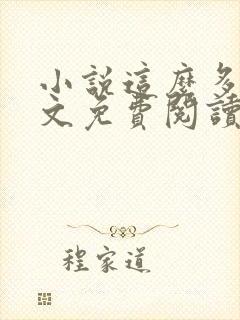 小说这么多年全文免费阅读