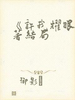 《许我耀眼》原著结局