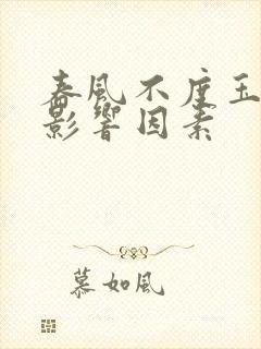 春风不度玉门关影响因素