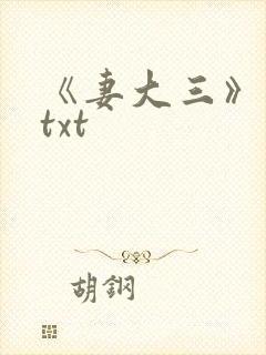 《妻大三》小说txt