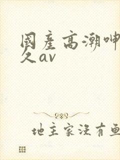 国产高潮呻吟久久av