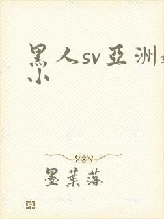 黑人sv亚洲娇小