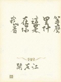 我在这里等你等着你是什么歌的歌词