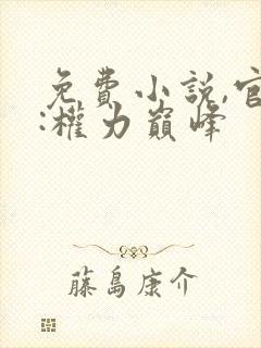 免费小说,官途:权力巅峰