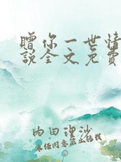 赠你一世情深小说全文免费阅读