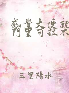 感觉大便就在肛门里可拉不出来怎么办