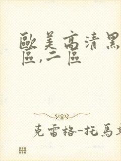 欧美高清黑人一区,二区