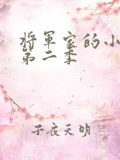将军家的小娘子第二季