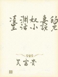 凌渊奴妻的日常生活小说免费阅读最