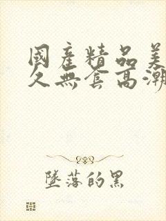 国产精品美女久久无套高潮