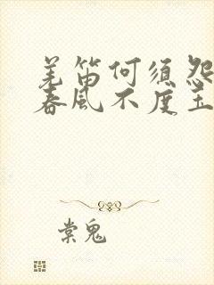 羌笛何须怨杨柳春风不度玉门关全诗