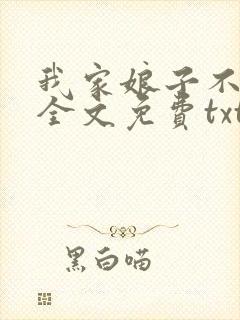 我家娘子不对劲全文免费txt