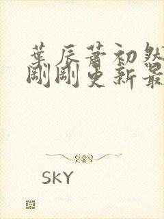 叶辰萧初然小说刚刚更新最新