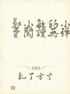 郑小敏的小说免费阅读无弹窗