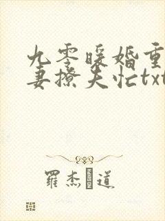 九零暖婚重生甜妻撩夫忙txt下载