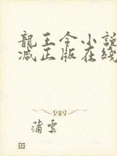 龙王令小说无删减正版在线阅读