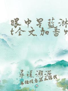 眼中星蓝淋txt全文加番外