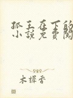 孤王在下的原著小说免费阅读