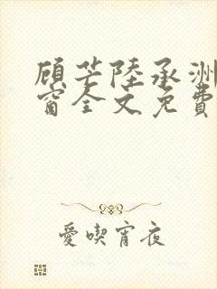 顾芒陆承洲无弹窗全文免费阅读