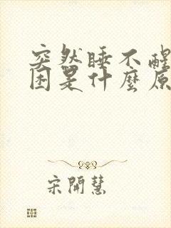 突然睡不醒老犯困是什么原因