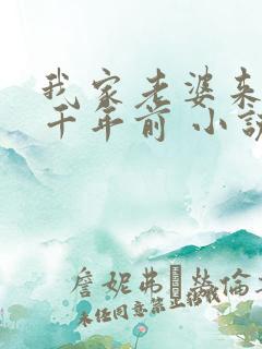 我家老婆来自一千年前 小说阅读