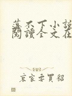 落不下小说免费阅读全文在线阅读