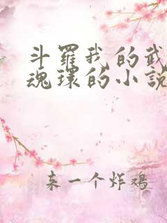 斗罗我的武魂是魂环的小说