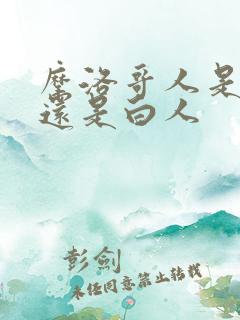 摩洛哥人是黑人还是白人