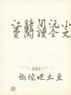 江辞周沅小说免费阅读全文最新章节