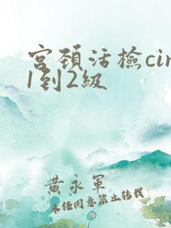 宫颈活检cin1到2级