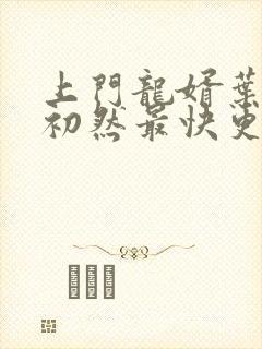 上门龙婿叶辰萧初然最快更新章节