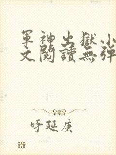 军神出狱小说全文阅读无弹窗