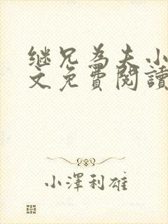 继兄为夫小说全文免费阅读