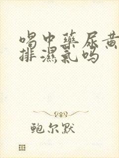 喝中药尿黄是在排湿气吗