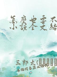 怎么也要不够她小说全文结局无弹窗笔趣阁