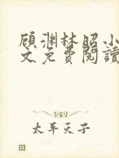 顾渊林昭小说全文免费阅读最新章节列表