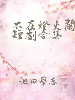 不在灯火阑珊处短剧合集