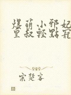 爆萌小邪妃腹黑皇叔轻点宠