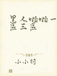 黑人啪啪一区二区三区