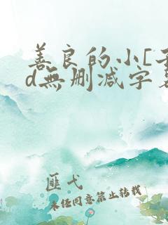 善良的小[子hd无删减字幕韩国